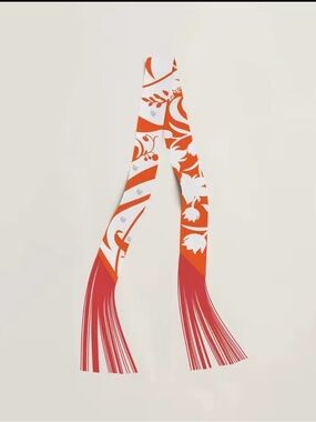 Silk Fringed Twilly
